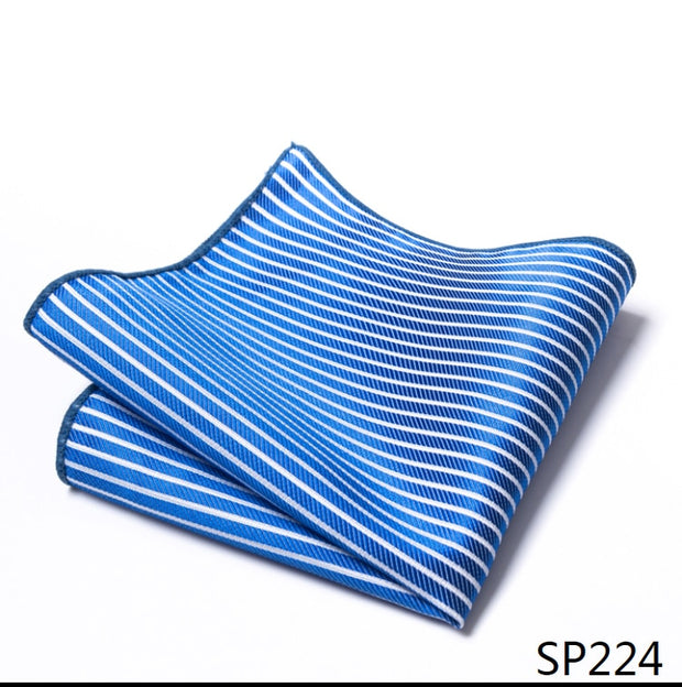 Classic 126 Many Color  Silk Pocket Square Male Brown Polka dot