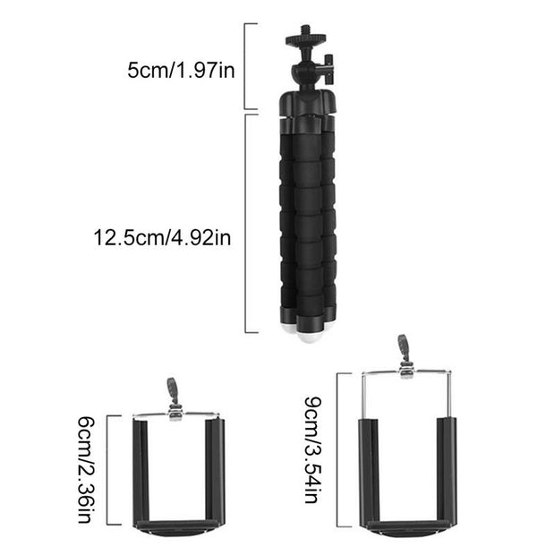 Tripods Tripod For Phone Mobile Camera Holder Clip Smartphone Monopod Tripe Stand