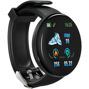 D18S Smart Watch Round Blood Pressure Heart Rate Monitor