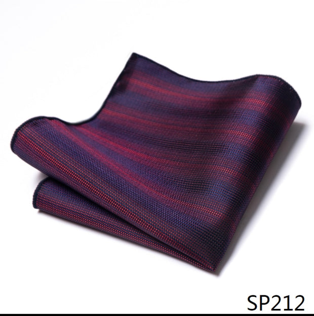 Classic 126 Many Color  Silk Pocket Square Male Brown Polka dot
