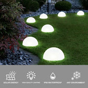 LED Solar Lawn Yard Lights Glow Cobblestone Shape Lamp Garden Decor Pebbles