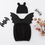 Toddler Clothes Sets Bat Monster Vest Tops Sets With Wing+Hat 3PCS Set