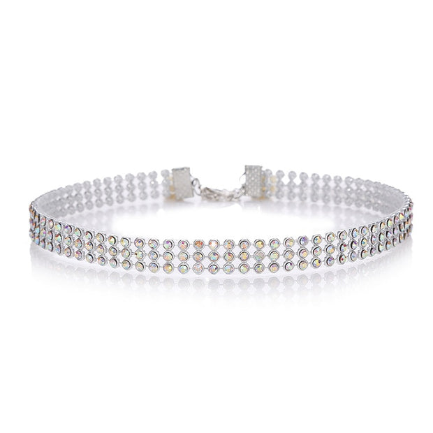 Fashion Crystal Rhinestone Choker Luxury Party Wedding Jewlery Accessories