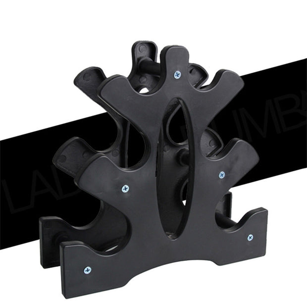 3-Tier Dumbbell Storage Rack Home WeightLifting Tower Stand Weight Lifting Dumbbell