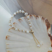Natural Freshwater Pearl Choker Necklace Baroque Pearl Jewelry for Women
