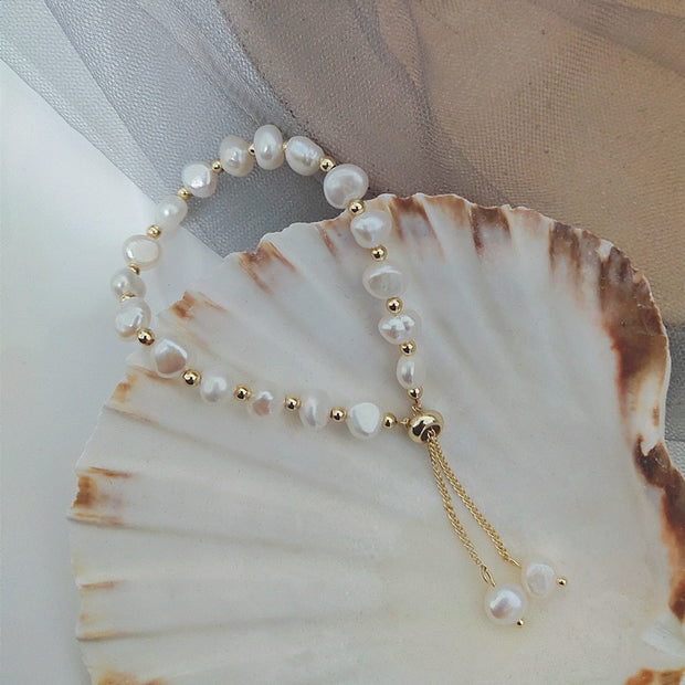 Natural Freshwater Pearl Choker Necklace Baroque Pearl Jewelry for Women