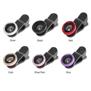 Fisheye Wide Angle 3 in 1 Wide Angle Macro Fisheye Phone Camera Lens Kit with Phone Clip