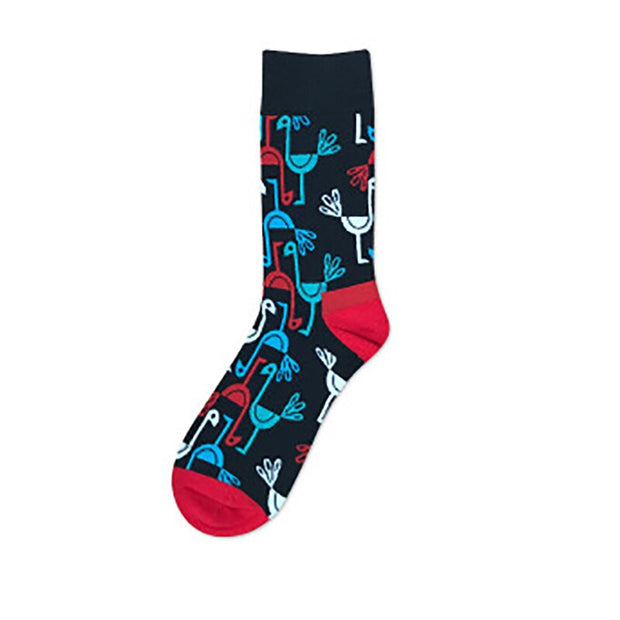 Fashion Art Harajuku Men‘s Socks Fruit Printed Happy Socks