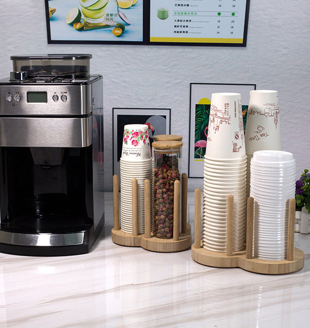 Disposable Cup Storage Holder Rack Shelf Water Tea Cups