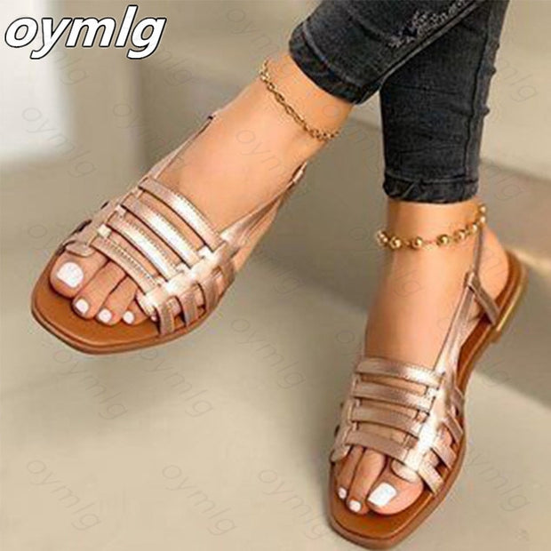 Woman Gladiator Open Toe Casual Beach Shoes