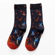 Socks Harajuku Breathable Ins Tide Korean Middle Tube Net Red Street