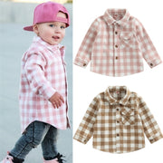 Lioraitiin 0-5Years Toddler Baby Boy Girl Autumn Shirt Long Sleeve