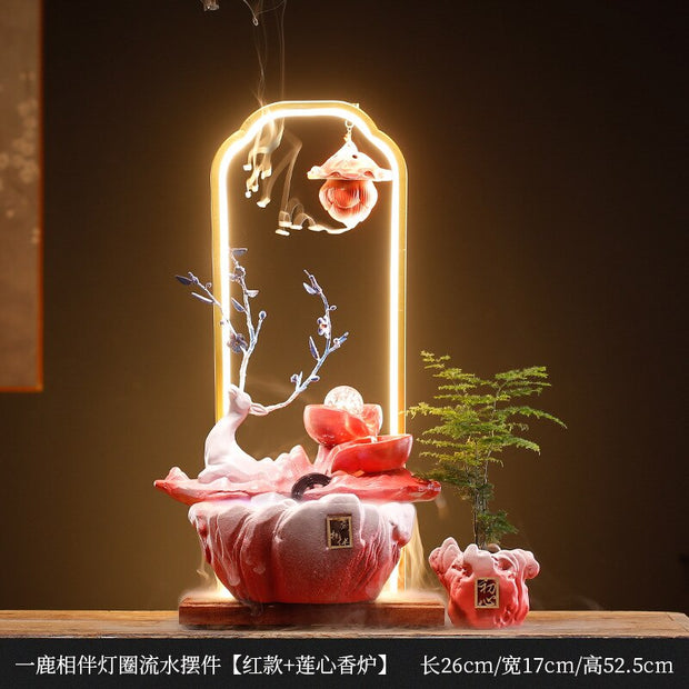 New Chinese-style Lucky and Wealth Flowing Water Ornament