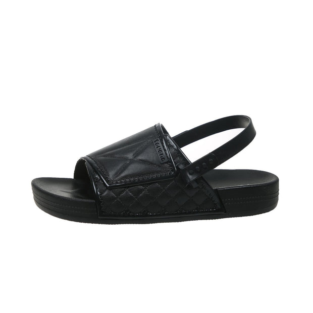 Solid PVC Children Sandals Shoes 2022 Summer Waterproof Flats