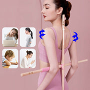 Women Girl Wooden Posture Corrector Stick Back Posture Correction Stretcher