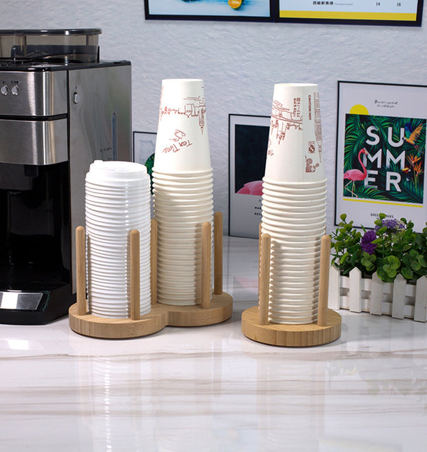Disposable Cup Storage Holder Rack Shelf Water Tea Cups