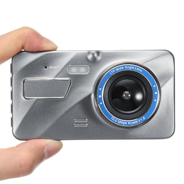 4 Inches 1080P Dash Cam Dual Lens 170 Degree Camera Car Dvr HD