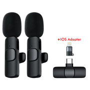 K9 Wireless Lavalier Microphone Studio Gaming for iPhone Type-C