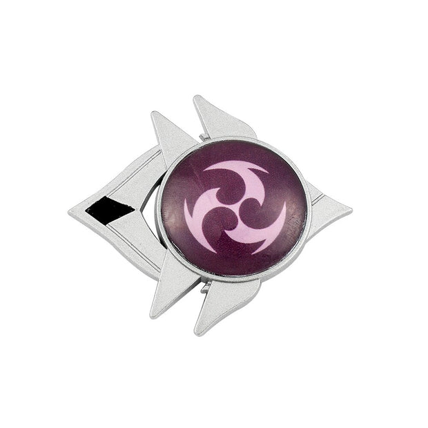 Genshin Impact Vision Luminous Pin Funny Badges for Backpack Jewellery