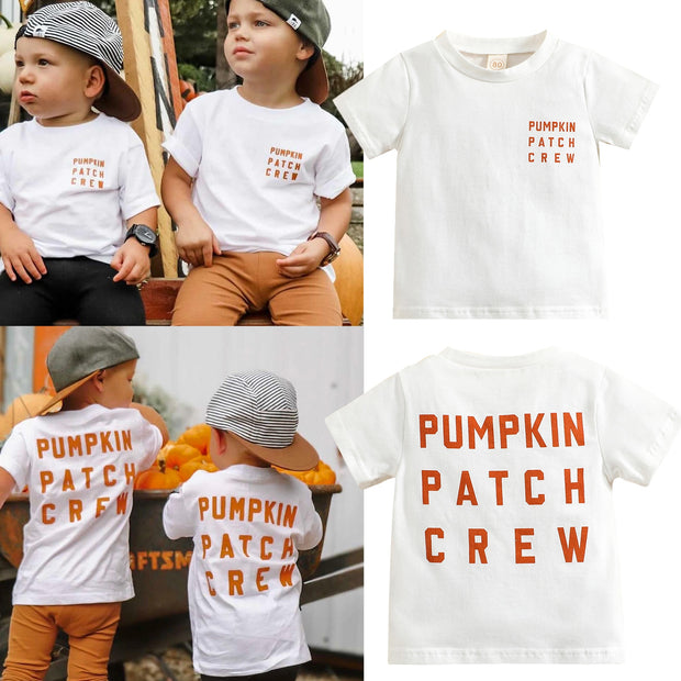 0-4Years Toddler Baby Girl Boy Halloween Shirt Short Sleeve Letter