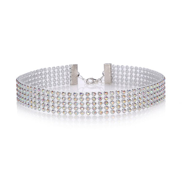 Fashion Crystal Rhinestone Choker Luxury Party Wedding Jewlery Accessories