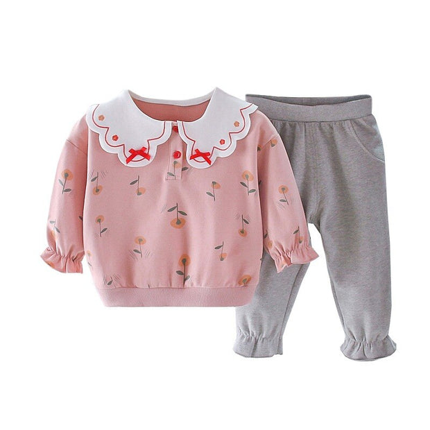 Girl Clothes Set Autumn Winter Baby Girl Outfit Tracksuit Kids Sweatshirt