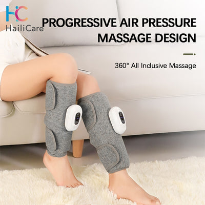Wireless Electric Leg Massager Device Rechargeable Air Compression for Pain Relief