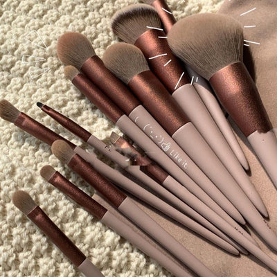13Pcs A Set Soft Fluffy Makeup Brushes For Cosmetics Foundation
