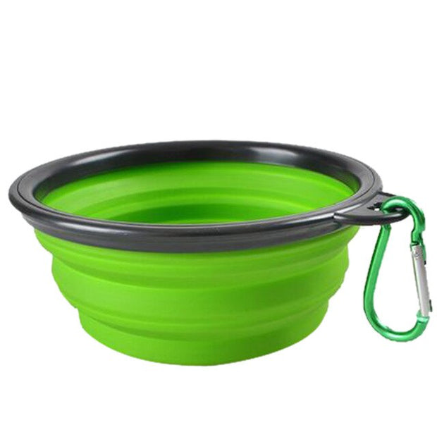 350ML/1000ML Foldable Silicone Pet Bowl Portable Puppy Food Container