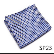 Classic 126 Many Color  Silk Pocket Square Male Brown Polka dot