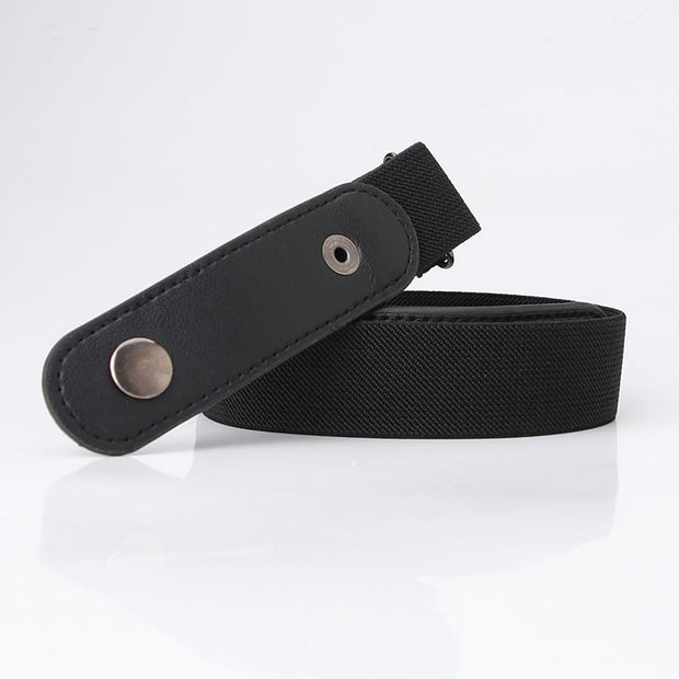 Buckle-Free Belt For Jean Pants Dresses No Buckle Stretch Elastic Waist Belt