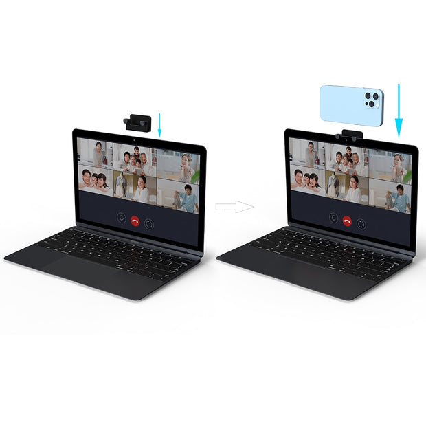 Anti Slip Phone Holder Stainless Steel Phone Webcam Mount Desktop Removable Accessories