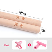 Women Girl Wooden Posture Corrector Stick Back Posture Correction Stretcher