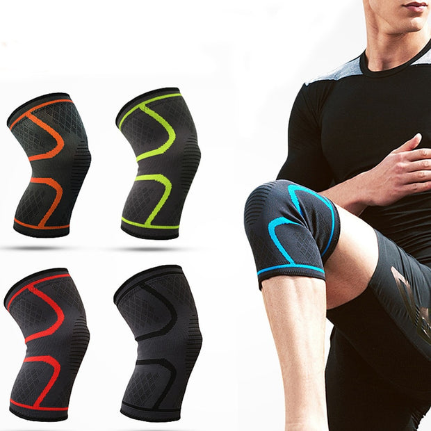 1PCS Nylon Sport Compression Knee Pad Fitness Running Cycling Knee Support Braces