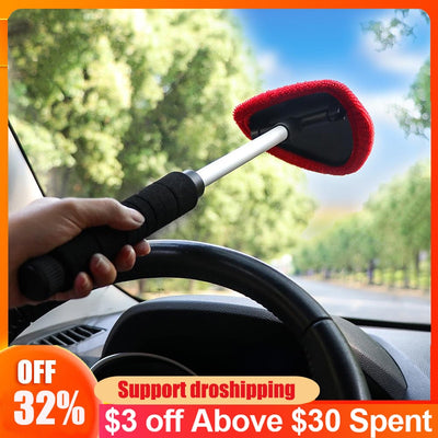 Car Windshield Window Cleaner Brush Telescopic Glass Cleaning Wash Tool
