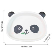 Bamboo Fiber Children Tableware Cute Cartoon Panda Food Plate