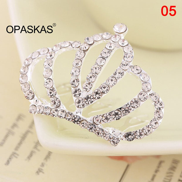 Mini Tiara Hair Combs Princess Crown Wedding Hair Accessories For Girls Fairy