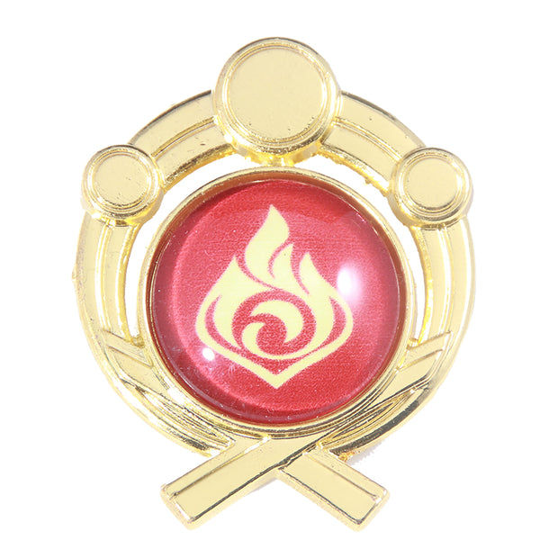 Luminous Pins Brooch Mondstadt Vision Eye of God 7 Elements Badge