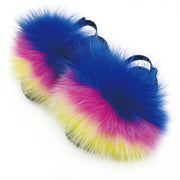 Toddler Fur Slides with Back Strap Kid Furry Stylish Slippers