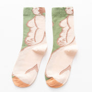Socks Harajuku Breathable Ins Tide Korean Middle Tube Net Red Street
