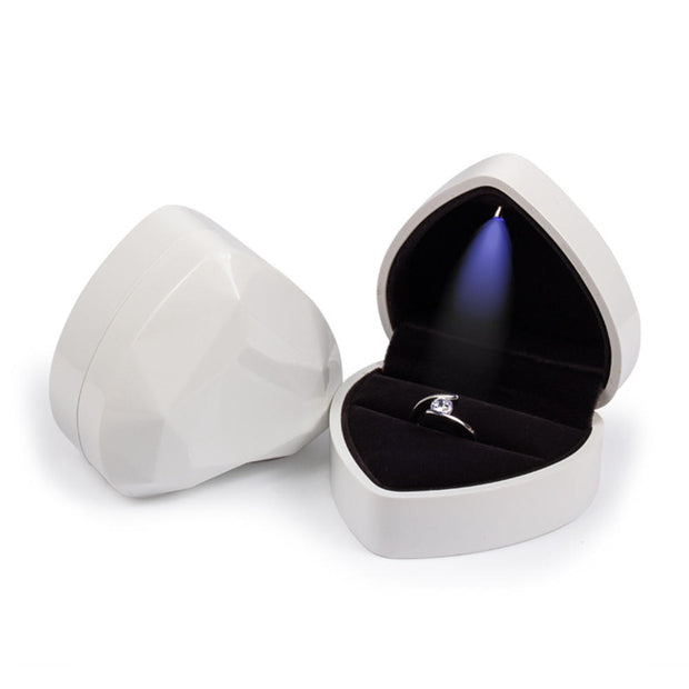Luxury LED Light Proposal Engagement Ring Boxes Jewelry Gift Box