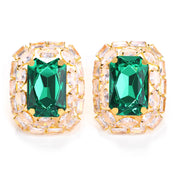 Stonefans Fashion Square Crystal Clip on Earrings Wedding for Women