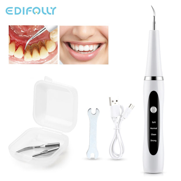 Ultrasonic Dental Scaler Teeth Tartar Stain Tooth Calculus Remover