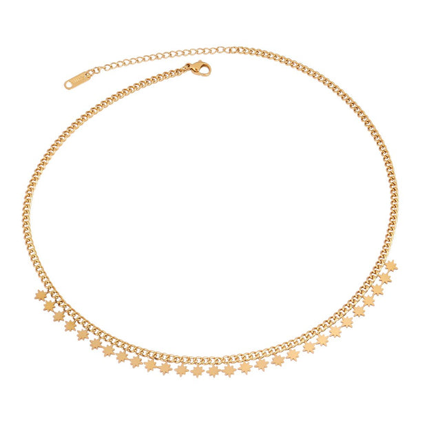 Stainless steel Necklace For Women Necklaces Pearl Heart Round Pendant Choker