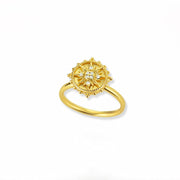 Zircon Double Heart Rings For Women Crystal Stainless Steel Heart Love Adjustable Ring