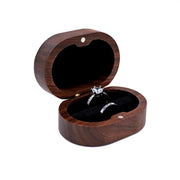 Retro Wedding Wooden Ring Box Necklace Ring Earrings Storage Box Wooden