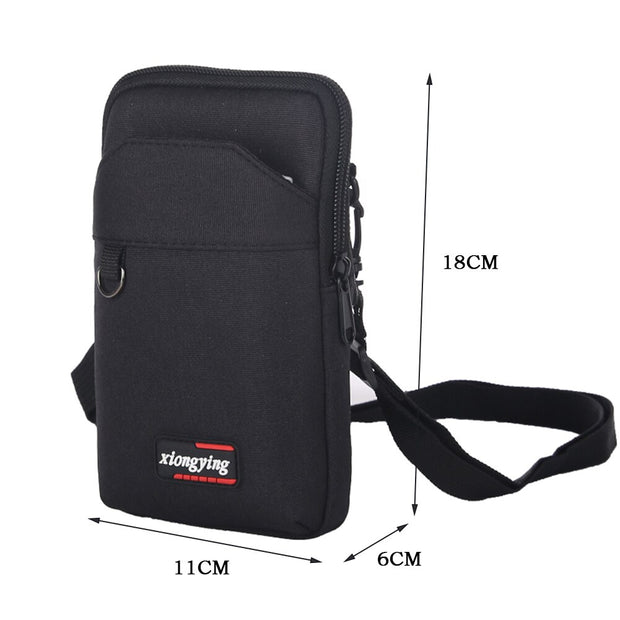 Men Genuine Leather Crossbody bag Vintage Cow Solid Color Belt Packs