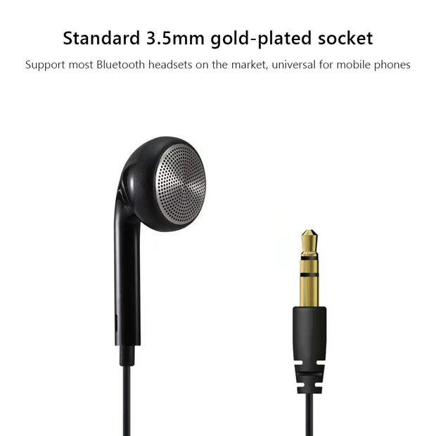 45cm Single Side Wired in Ear Earbud 3.5mm Audio Plug Walkie Talkie