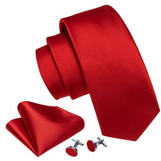 3PC Fashion Luxury Dark Floral 100% Silk Tie Gifts For Men Suit