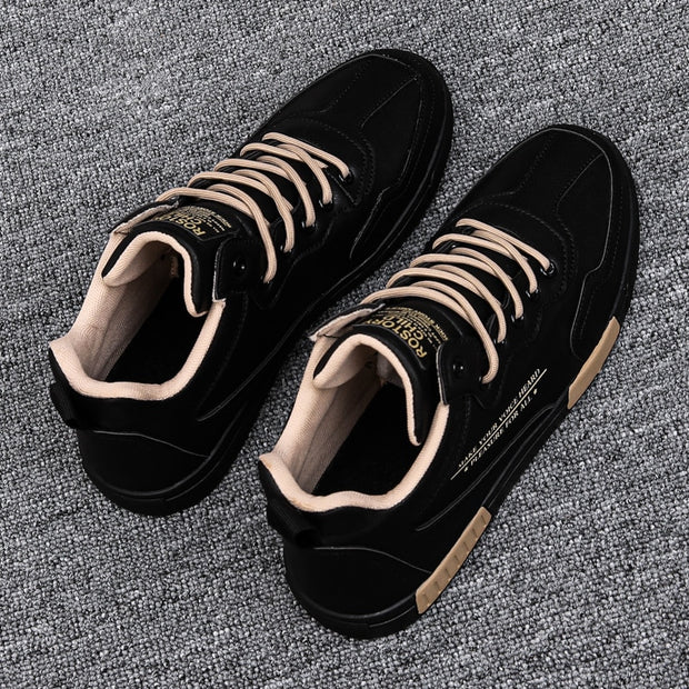 Non-slip Leather Casual Shoes Formal Wear Lightweight Sneakers